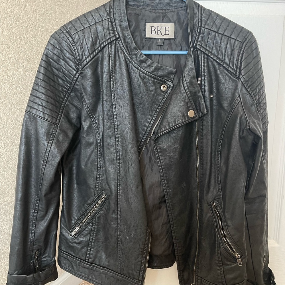 BKE leather jacket - Black